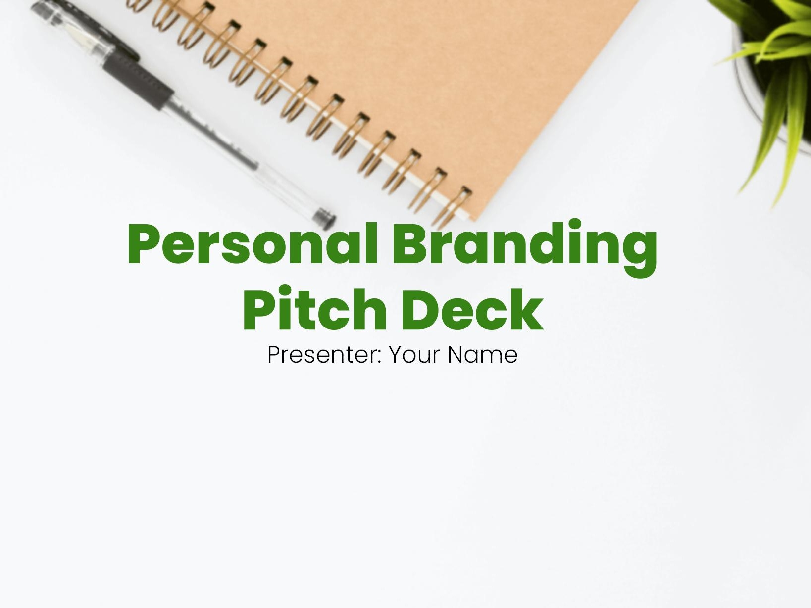 Personal Branding Pitch Deck