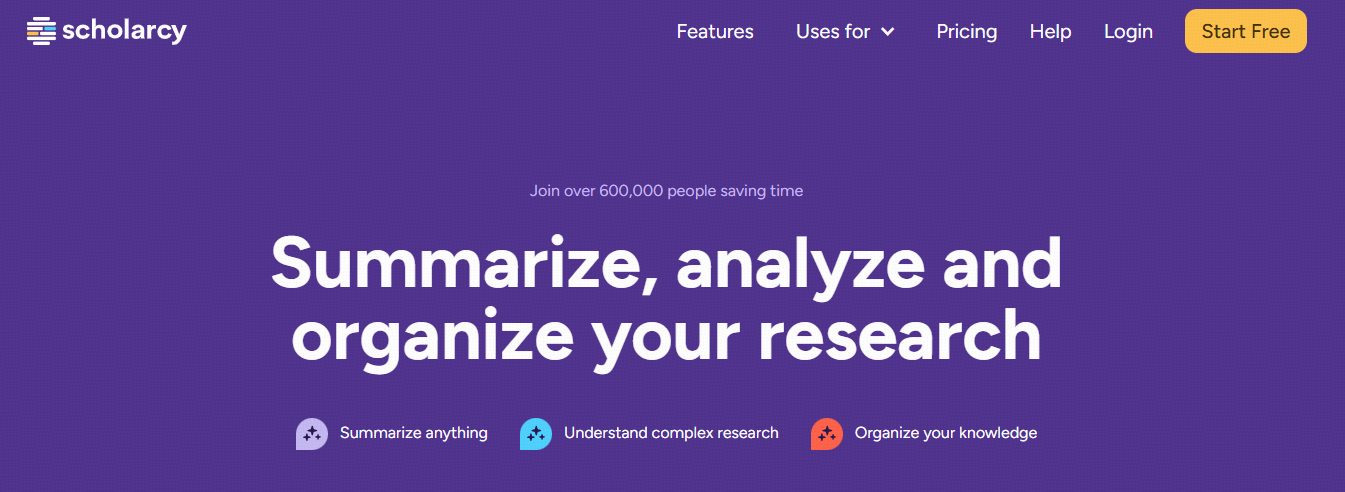 11. Scholarcy: The Academic Paper Summarizer