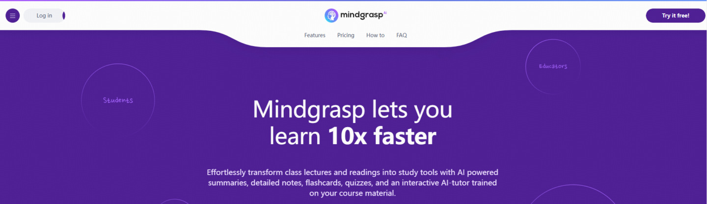 14. Mindgrasp: The Summarizer with Note-Taking Features
