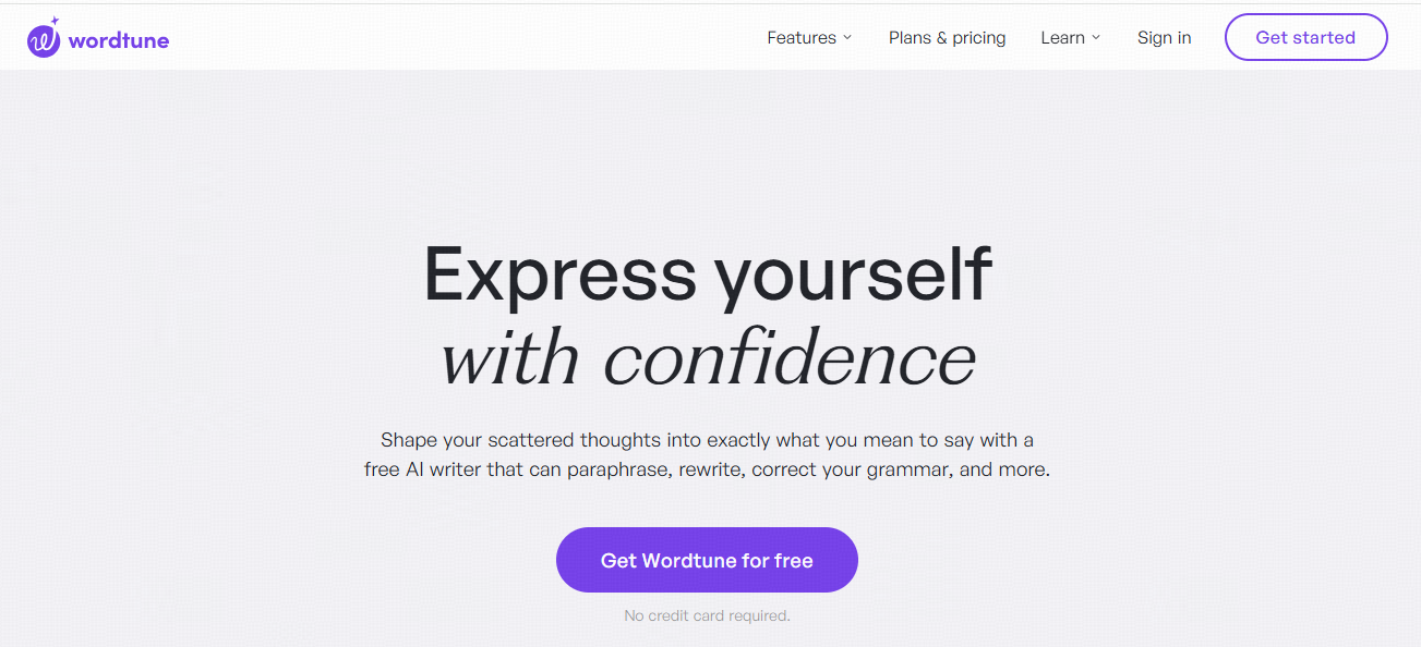 Wordtune – Best ChatGPT Rewriter for Ease of Use