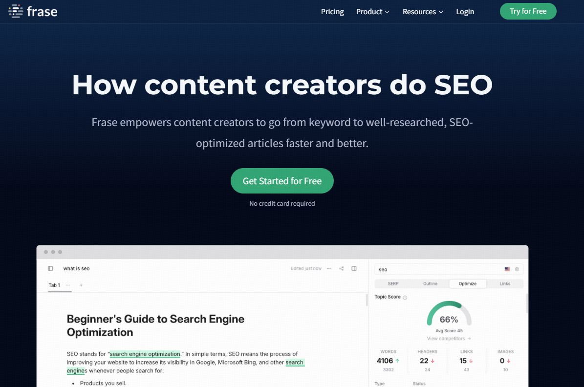 Frase – Best ChatGPT Rewriter for Collaboration
