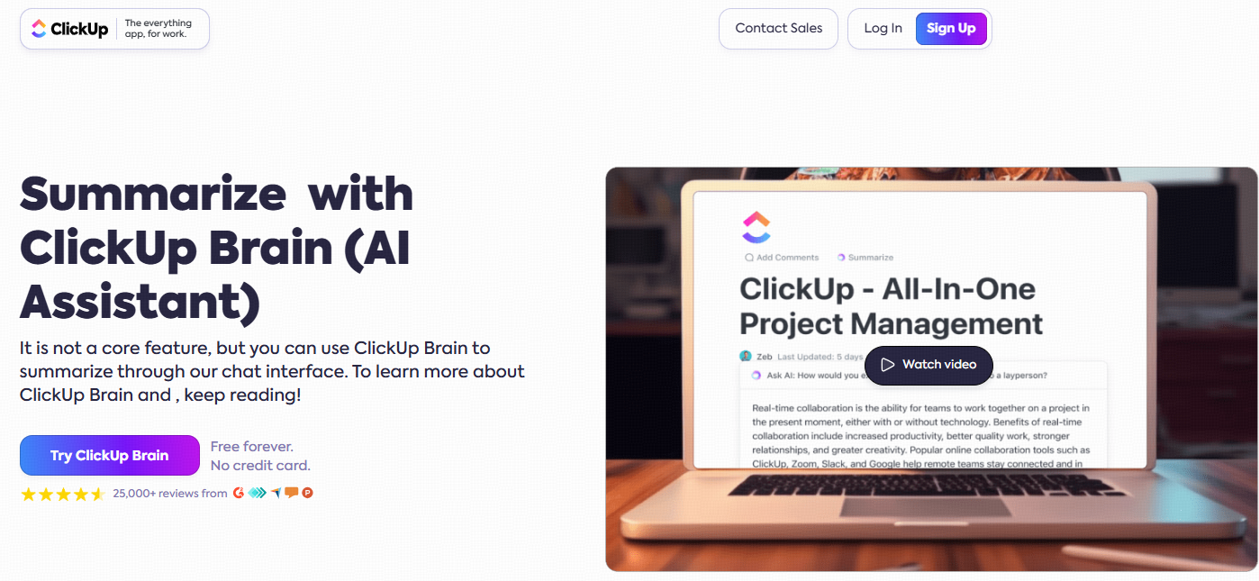 Summarizer: Project Management Tool