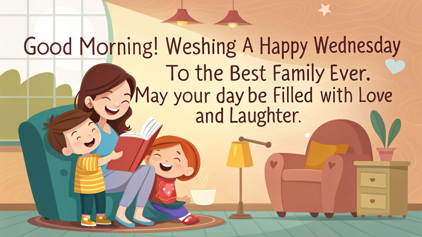 2. Good Morning and Happy Wednesday Messages for Family Members