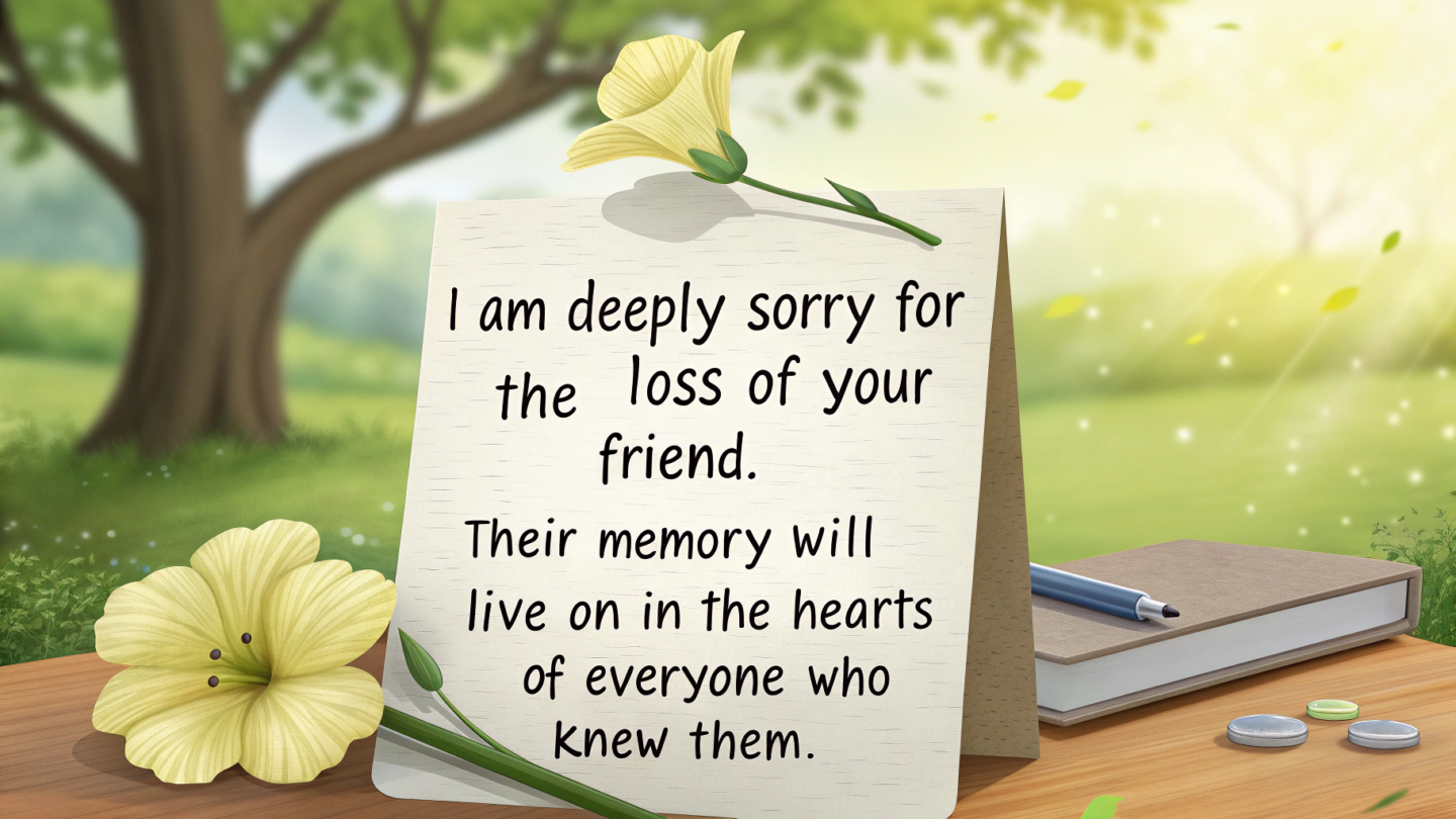 Condolences Messages For The Loss Of A Friend