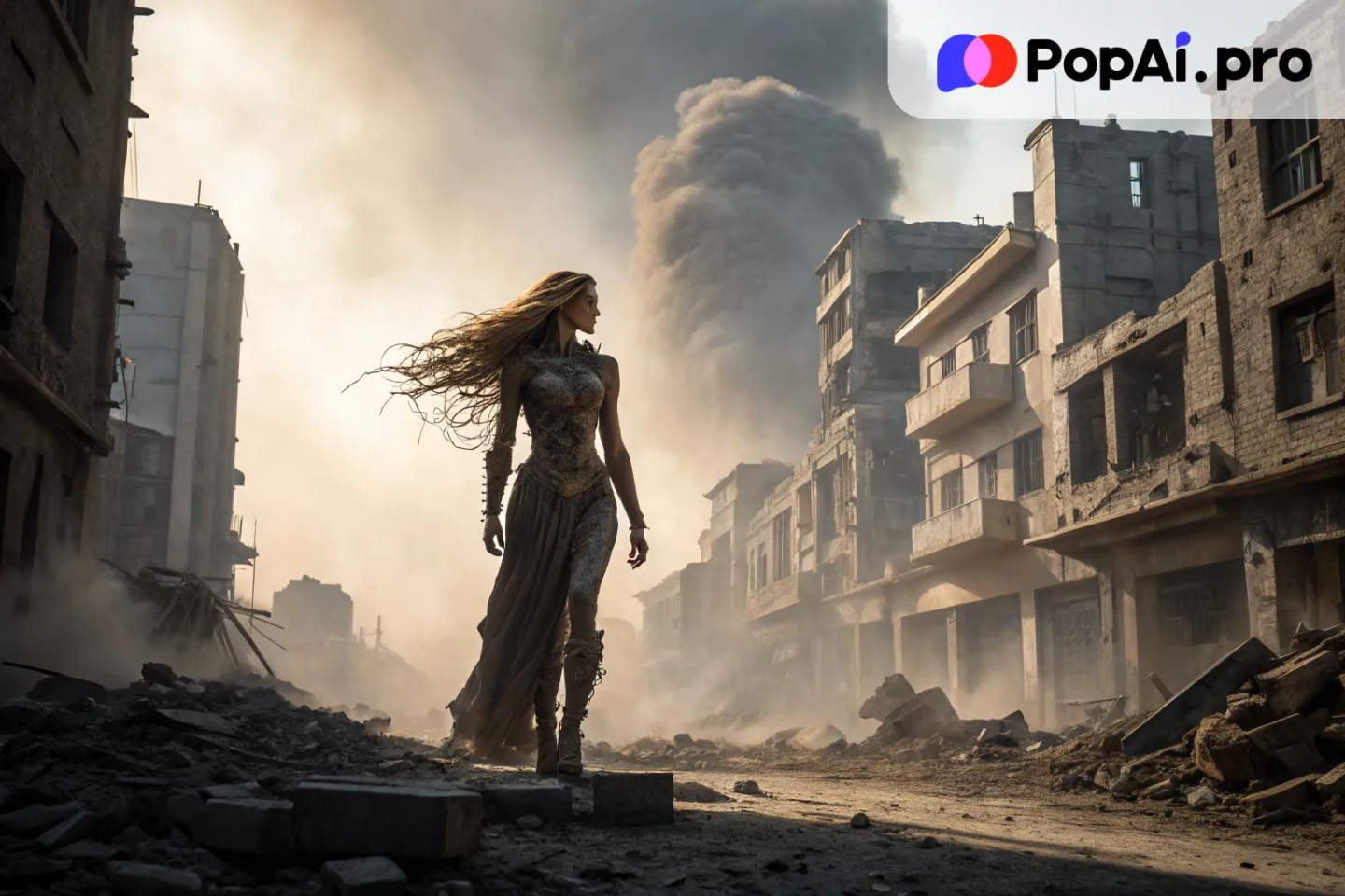 A female Titan with long, flowing hair