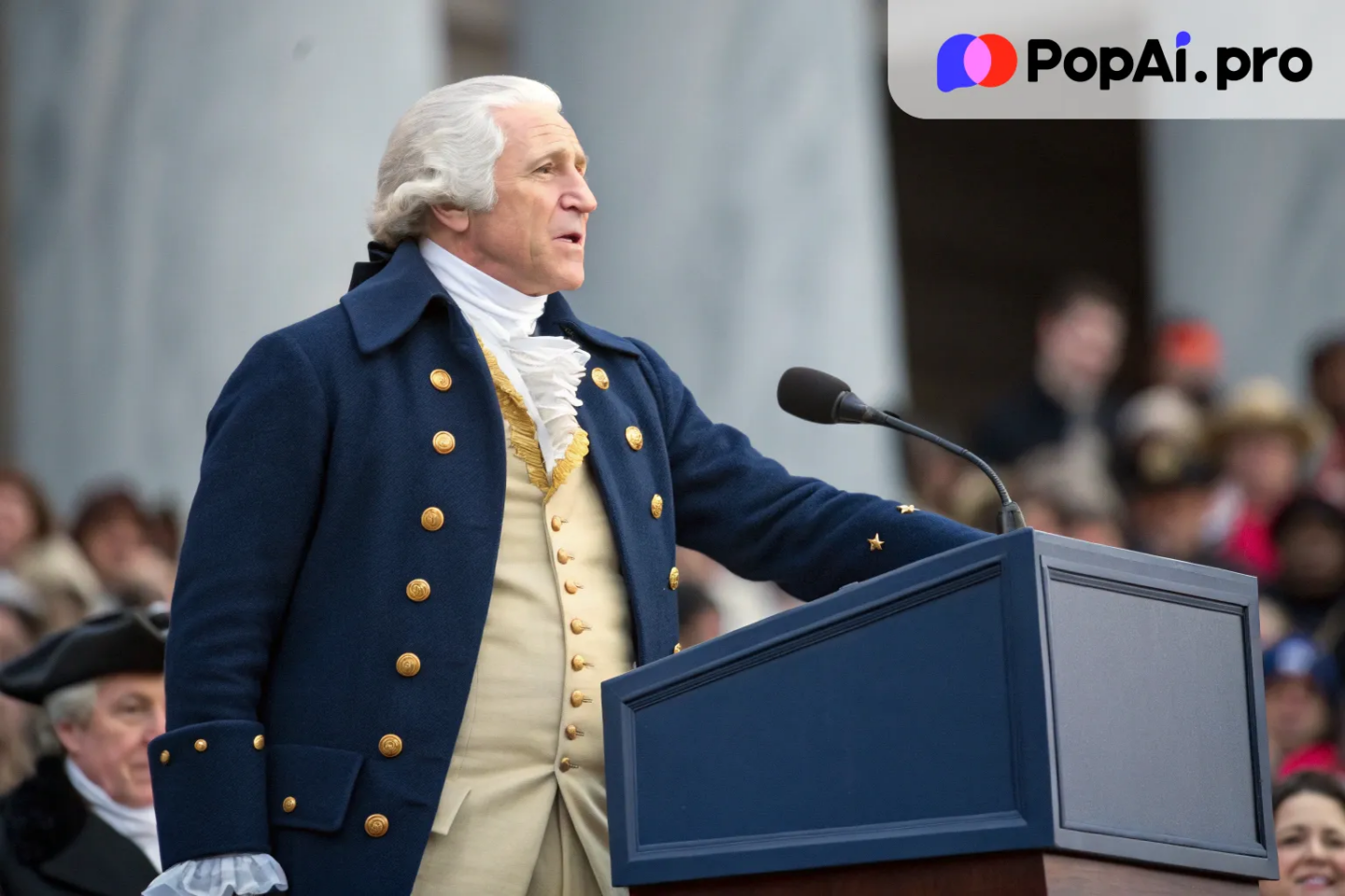 George Washington as the first President of the United States