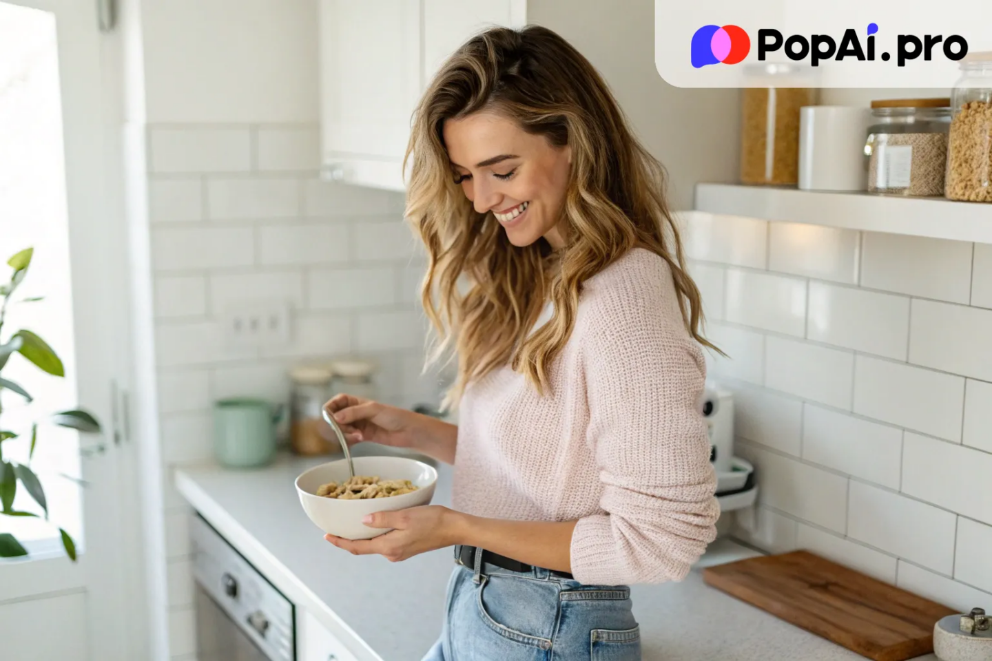 a wife in a casual, everyday setting