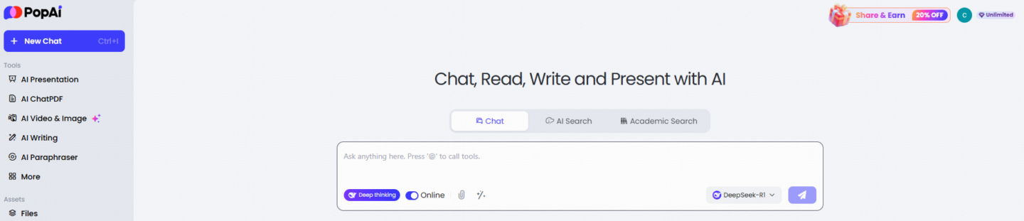 PopAi launches DeepSeek R1!