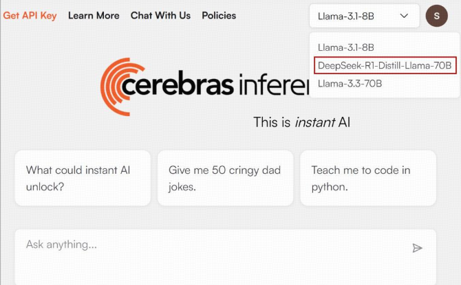 6 Cerebras: Ultra-Fast DeepSeek Model with 70B Parameters