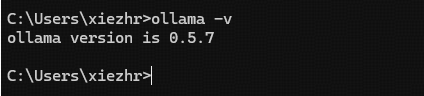 Verify if Ollama is installed successfully