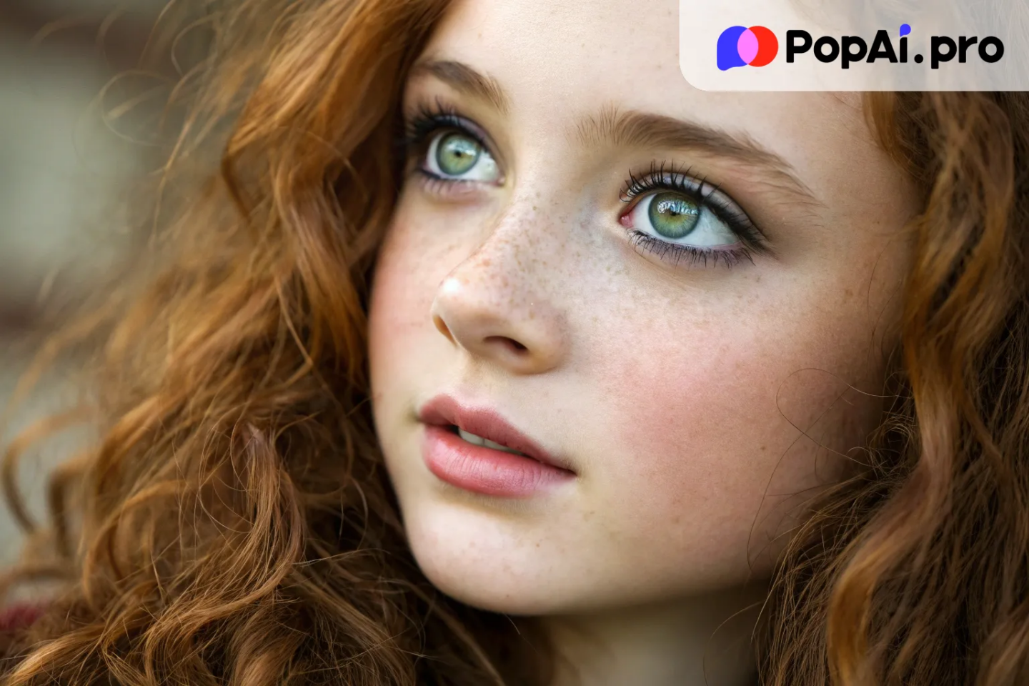A stunning close-up of a beautiful girl with porcelain skin