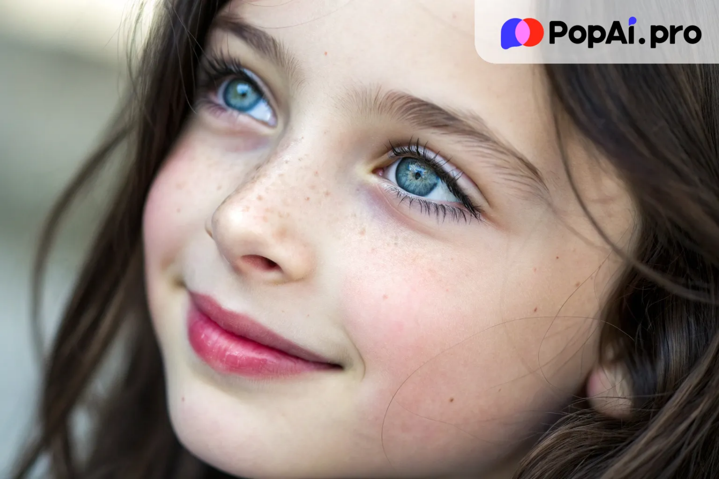 A captivating portrait of a girl with smooth, milky skin