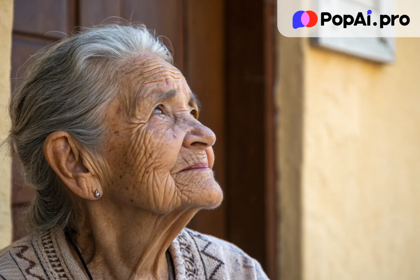 An ultra-realistic portrait of an elderly woman with deeply wrinkled skin