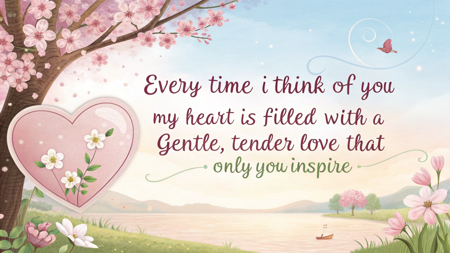 Tender "Thinking of You" Messages for Girlfriend to Show Your Love and Care