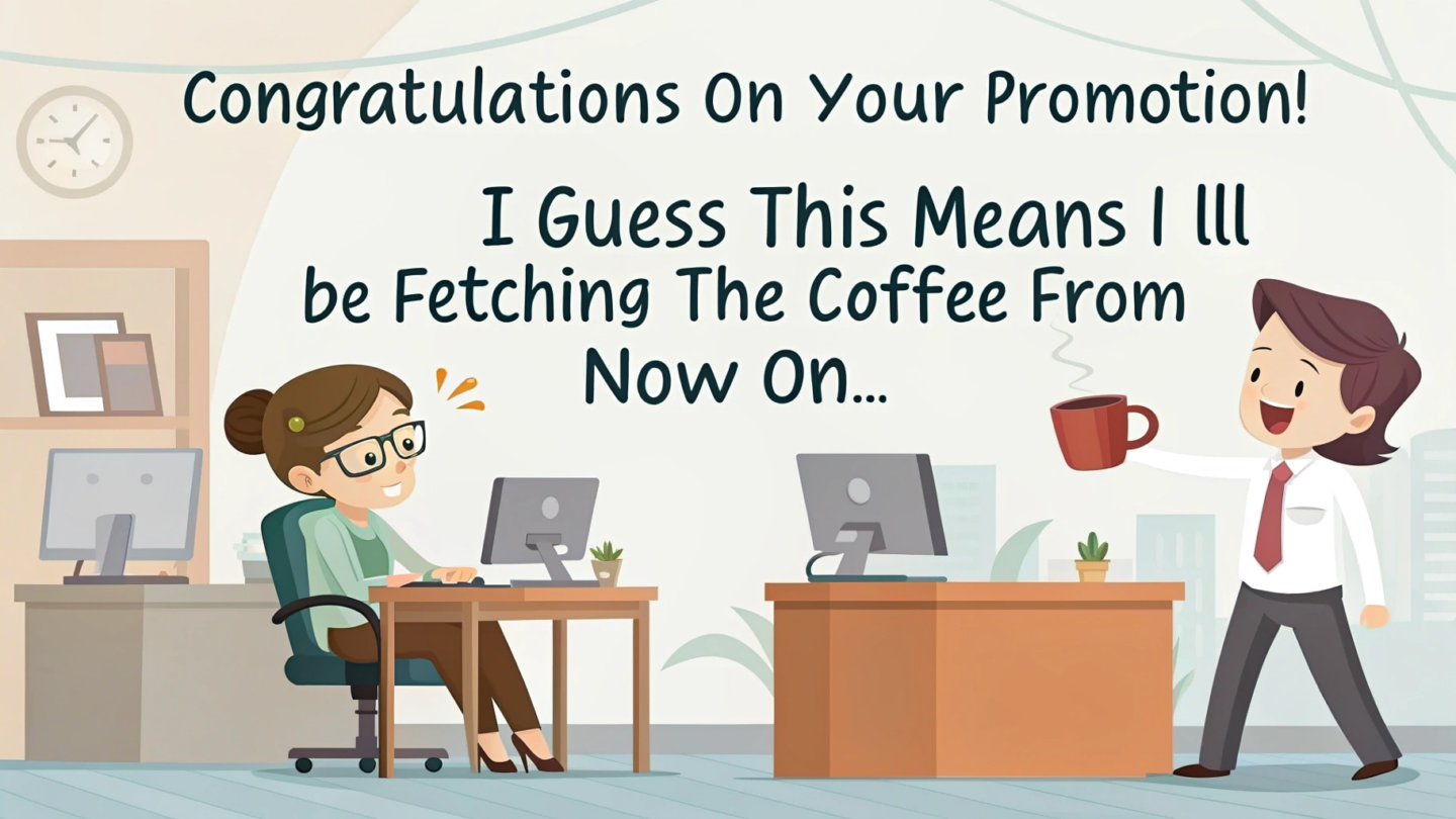 3. Creative and Humor-Filled Congratulations Messages for Promotions