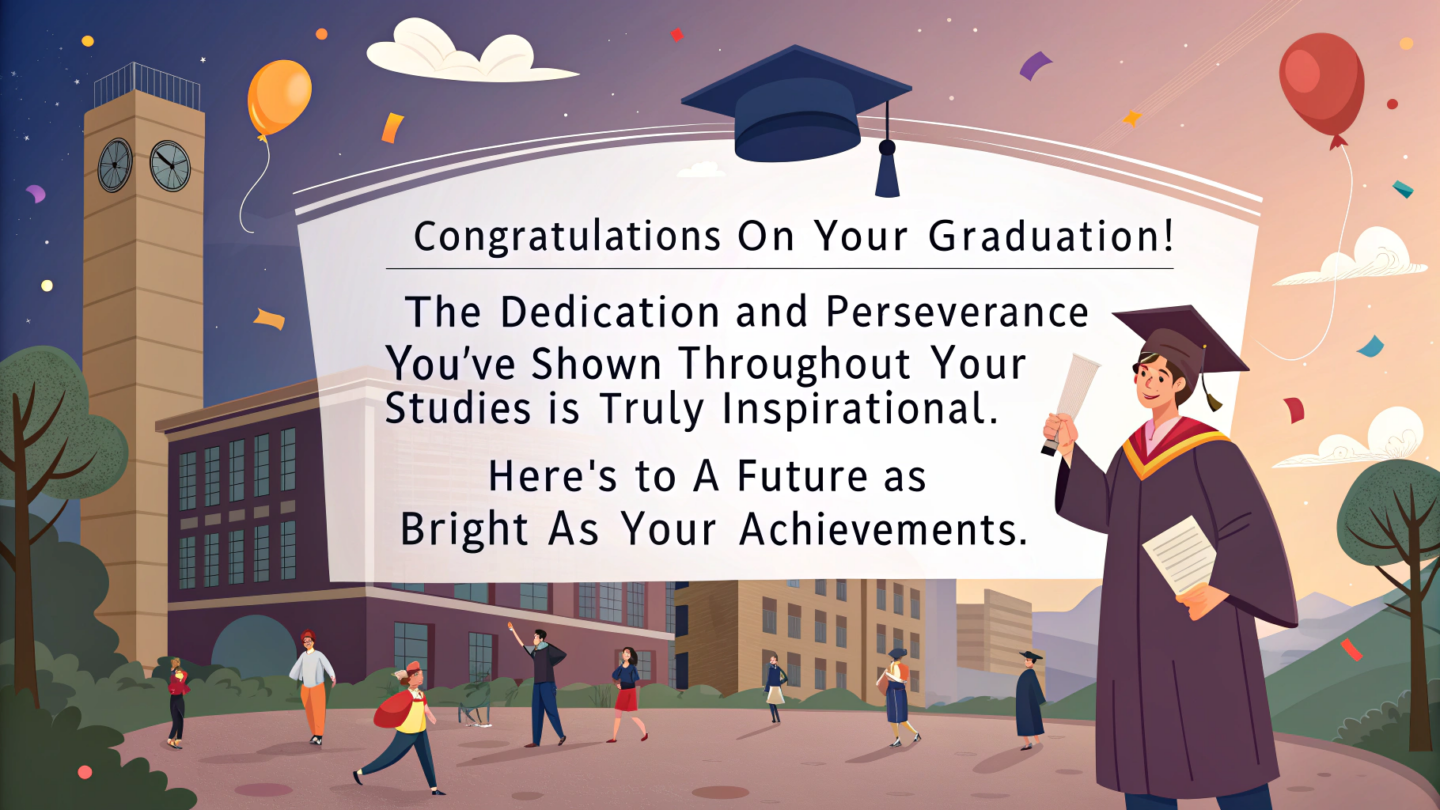 Congratulatory messages for academic achievements