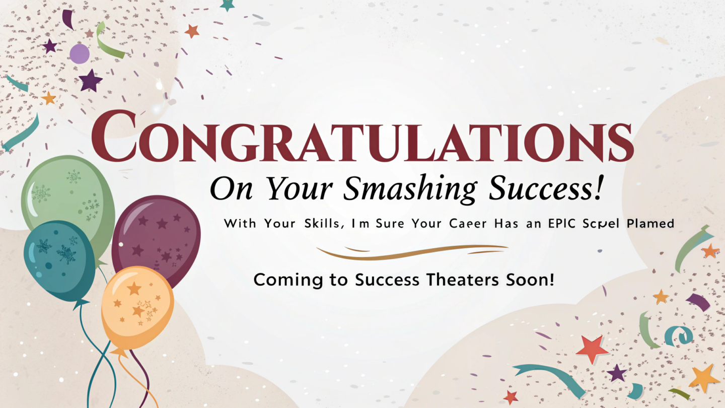 Creativity and humor: Making your congratulations messages memorable
