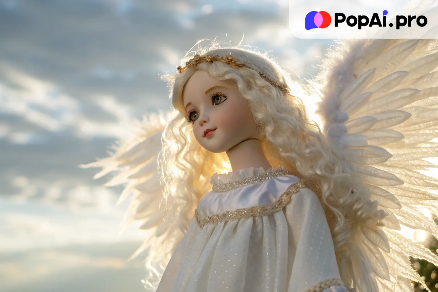 an angelic doll with ethereal beauty