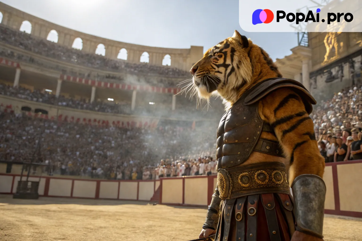 A powerful, muscular tiger with golden-orange fur and black stripes