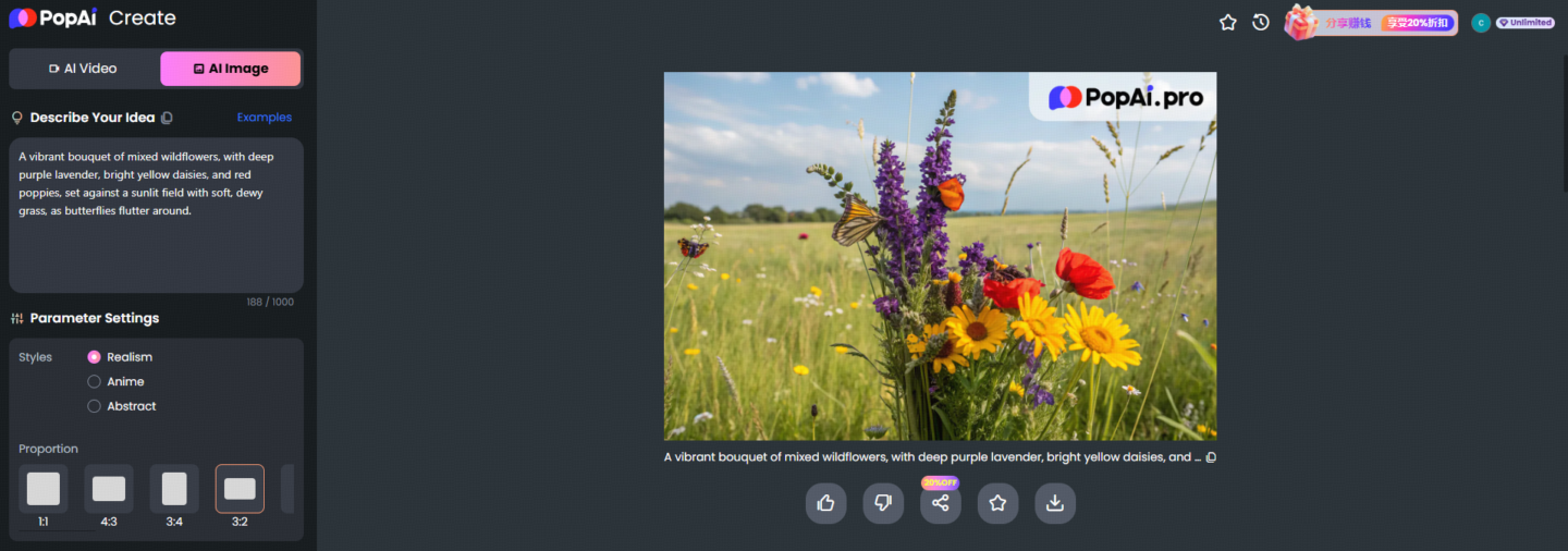 PopAi: The Leading AI Flower Image Creators