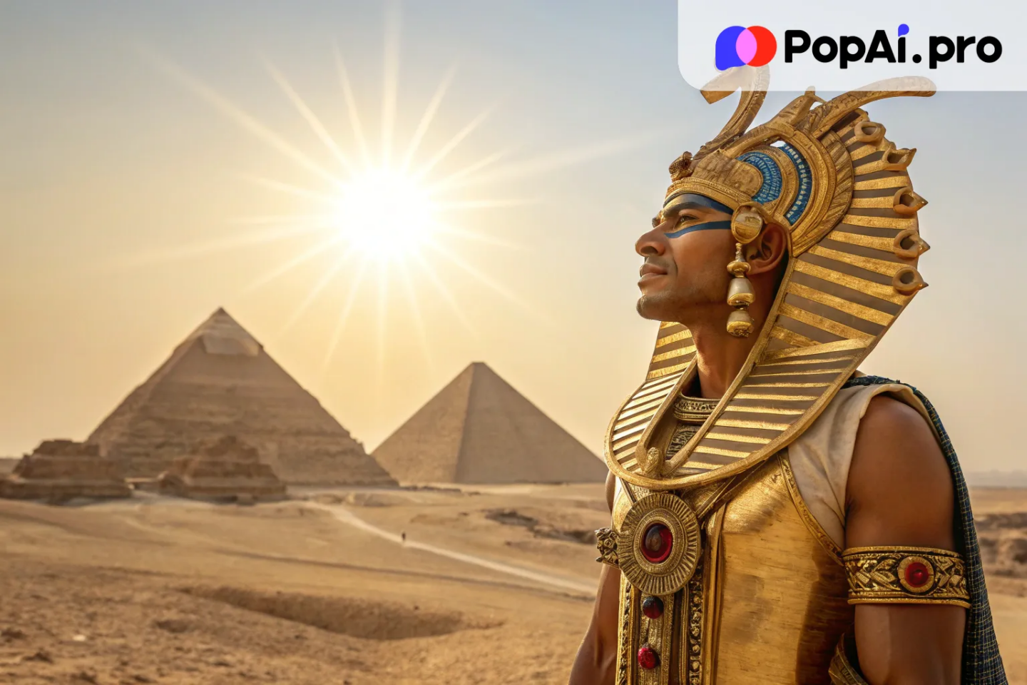 an image of Ra, the Egyptian sun god