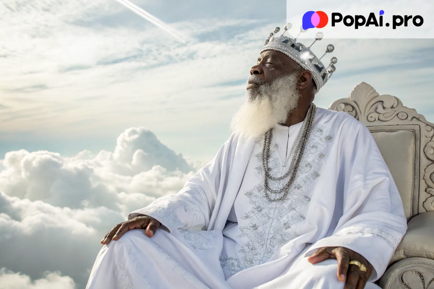 an image of Obatala, the Orisha of wisdom and purity in Yoruba mythology