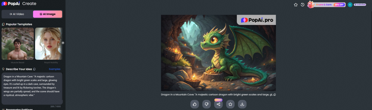 PopAi: the Best AI Cartoon Image Generator for Stunning Artwork