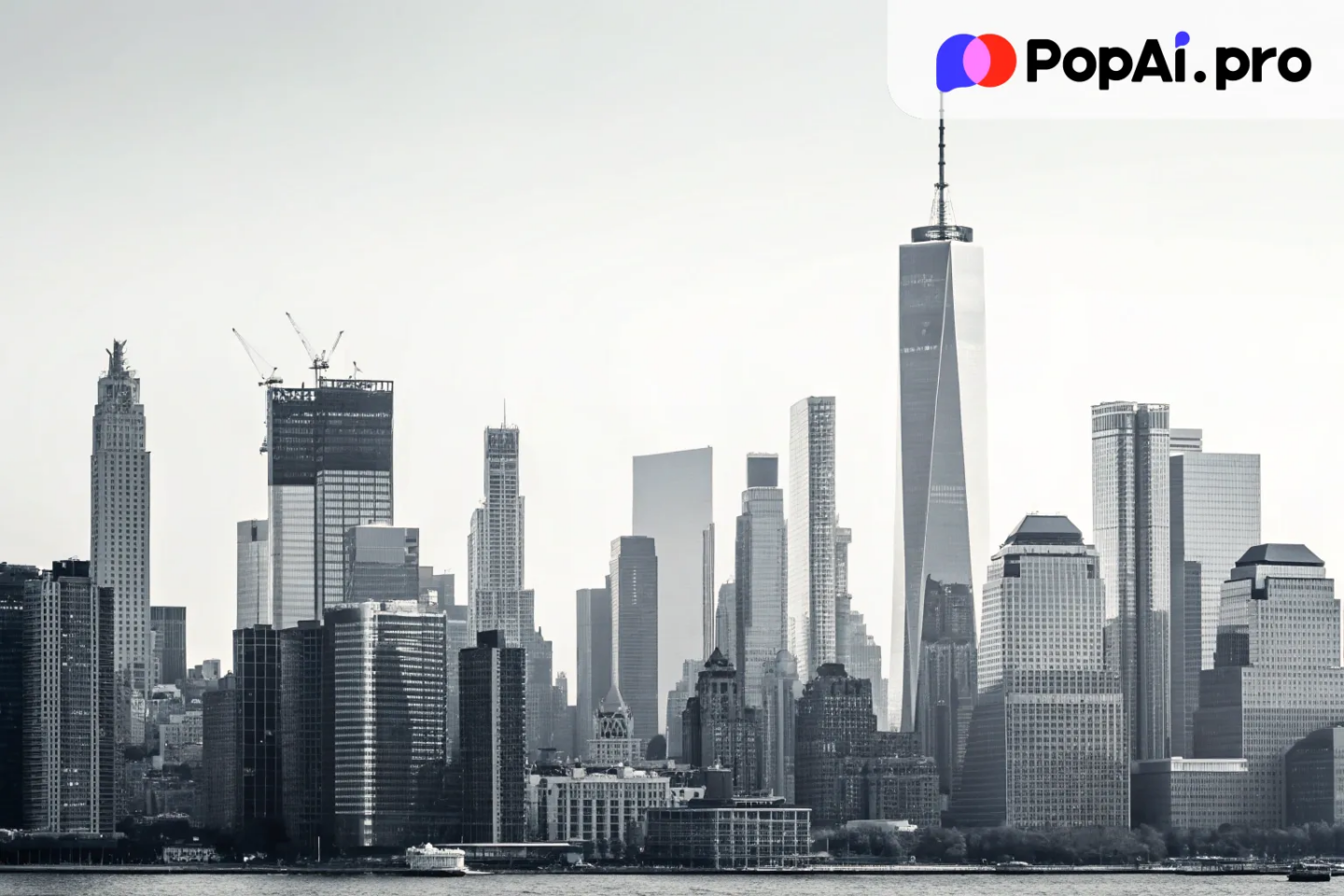 a minimalist, monochrome city skyline for a corporate website header