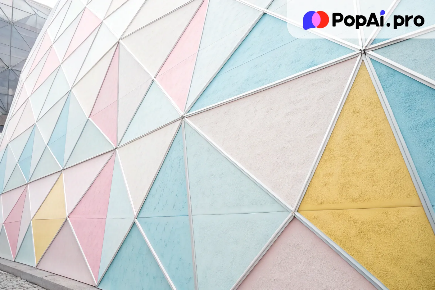 a minimalist geometric background with overlapping transparent shapes