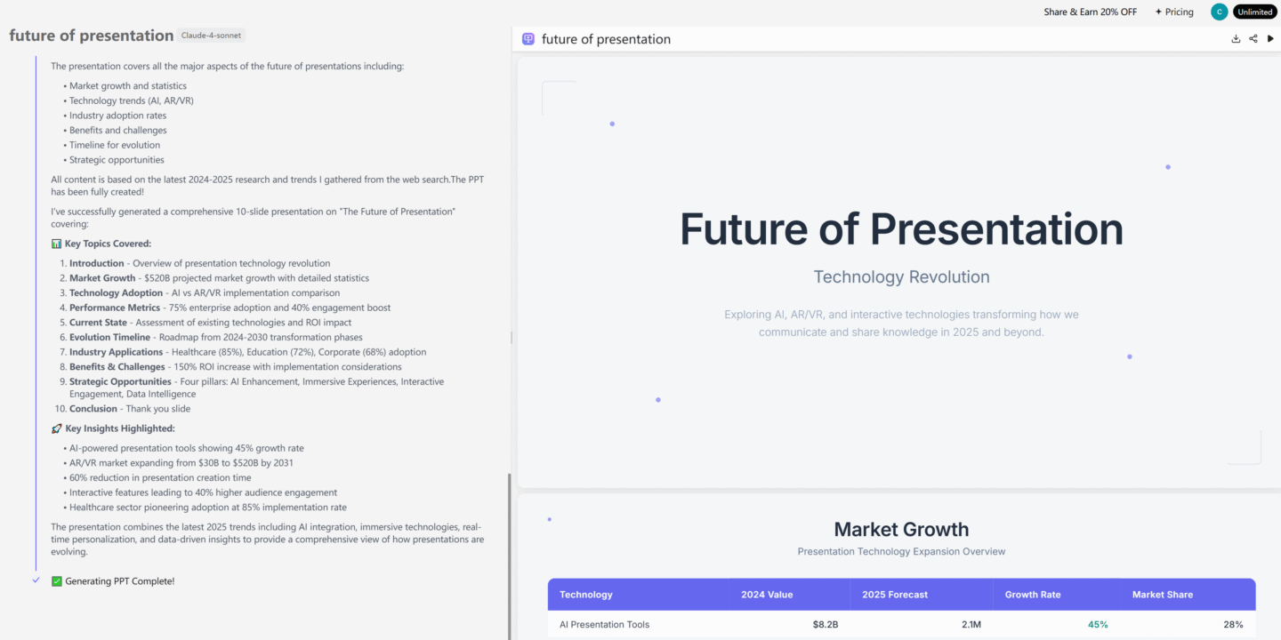 Step 3: Let PopAi Generate Your Slides
