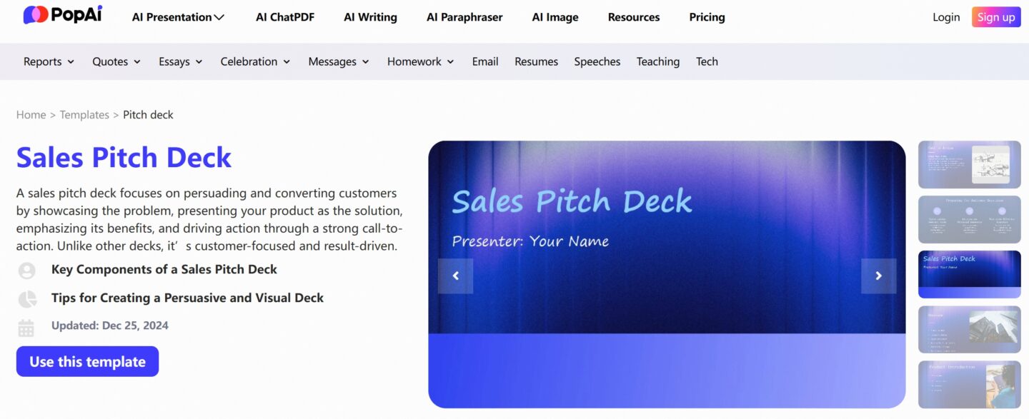 Sales Pitch Deck