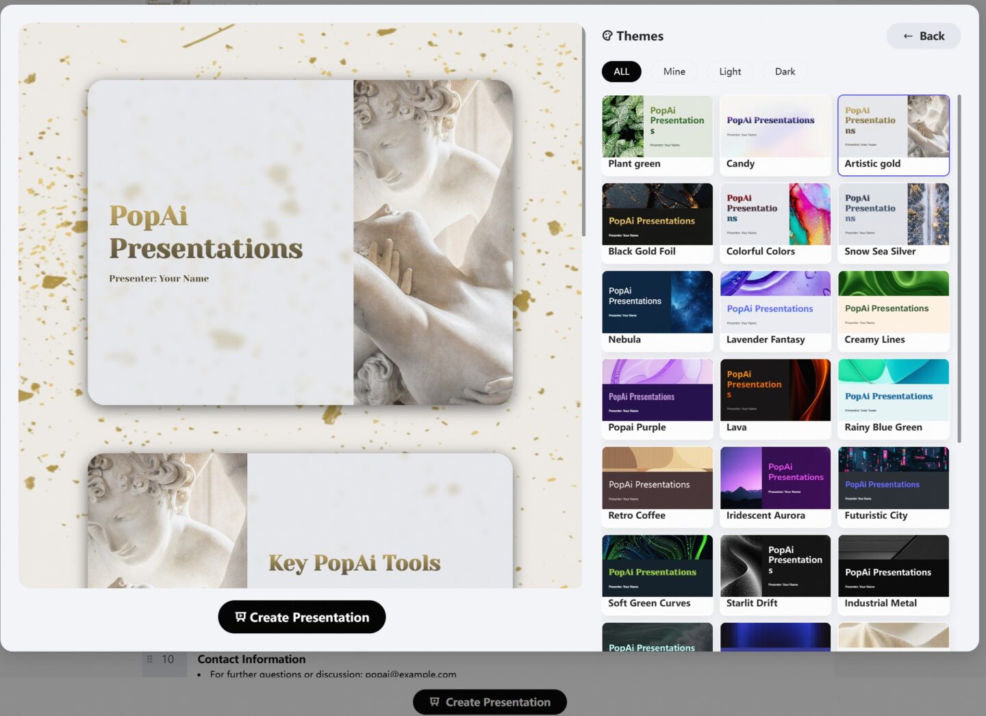 Step 3: Select a Slide Template