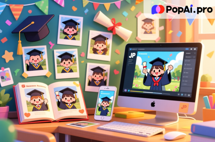 Graduation is a precious milestone. Crafting a heartfelt Graduation Memory Book PPT to honor it can be daunting, but PopAi, a versatile AI tool, simplifies every step, turning your ideas into polished presentations for preserving these memories.