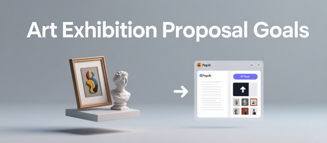 ate effective art exhibition proposal PPTs, showing how PopAi’s AI features simplify content creation, design enhancement, and workflow management for all users.