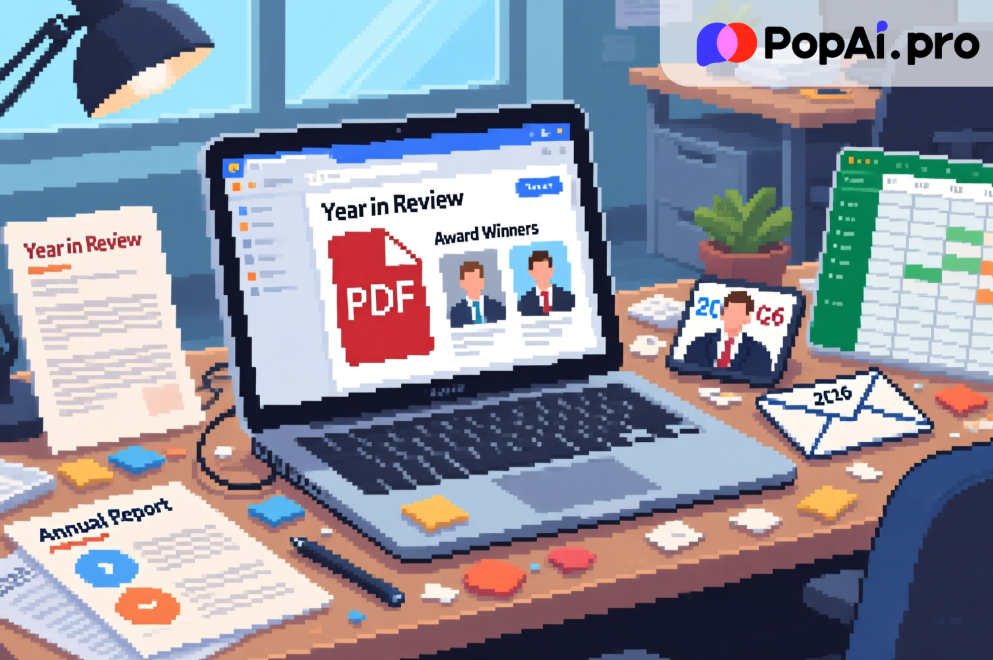 Are you drowning in year end reports and party planning? It’s December 11, 2025, and the pressure is on. This article explores how PopAi revolutionizes the corporate grind, making the manual search for a "Company Annual Gala Awards Ceremony PPT Template" obsolete. We dive into the workflow that turns PDFs into presentations in seconds. Read on to see real data, actionable steps, and why upgrading your toolset is the best investment you’ll make before 2026.