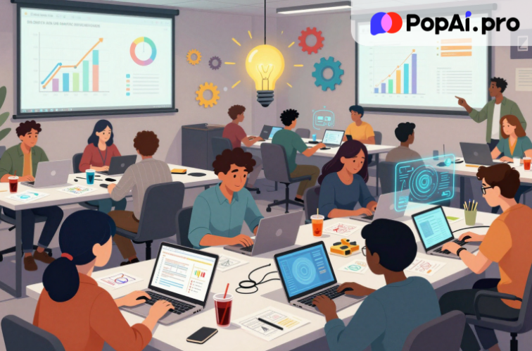 PopAi, an all-in-one AI tool, enables hackathon participants to craft compelling Hackathon Pitch slides presentation efficiently. It integrates AI-driven PPT generation, content enhancement, and audience-centric design, turning creative ideas into concise, impactful slides that impress judges and boost winning chances.