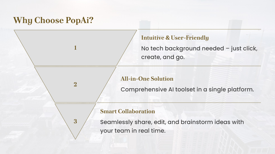 A successful Internal Audit Report slides presentation is far more than a mere list of issues—it is a critical communication aimed at driving improvement and building trust. This article provides a complete practical guide, from defining presentation objectives and constructing a rigorous logic to designing evidence visualization and delivering a compelling narrative. It also explores how modern AI presentation tools like PopAi can be leveraged to efficiently build professional, clear, and highly persuasive audit presentations through their audience–centric design, logical structure assistance, and visual enhancement features, ensuring your audit findings and recommendations are truly understood and adopted by management.