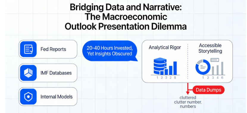 Tired of spending endless hours crafting your Macroeconomic Outlook slides presentation ? Discover how PopAi ' s AI platform transforms complex economic data into compelling visual stories in minutes , not days . Get clear insights , professional designs , and actionable narratives that engage every stakeholder .