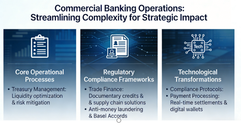 Discover how PopAi transforms the complex world of commercial banking operations into clear , compelling presentations . Create professional Commercial Banking Operations slides presentation that explain processes , demonstrate compliance , and communicate value to both internal teams and clients with unmatched clarity and efficiency .