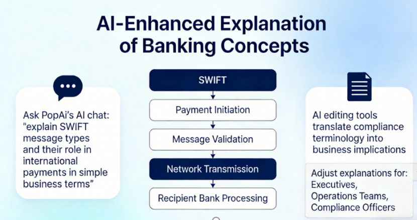 Discover how PopAi transforms the complex world of commercial banking operations into clear , compelling presentations . Create professional Commercial Banking Operations slides presentation that explain processes , demonstrate compliance , and communicate value to both internal teams and clients with unmatched clarity and efficiency .